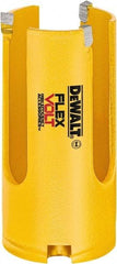 DeWALT - 1-3/8" Diam, 2" Cutting Depth, Hole Saw - Carbide-Tipped Saw, Toothed Edge - USA Tool & Supply