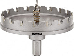 DeWALT - 4" Diam, 1/4" Cutting Depth, Hole Saw - Carbide-Tipped Saw, Toothed Edge - USA Tool & Supply