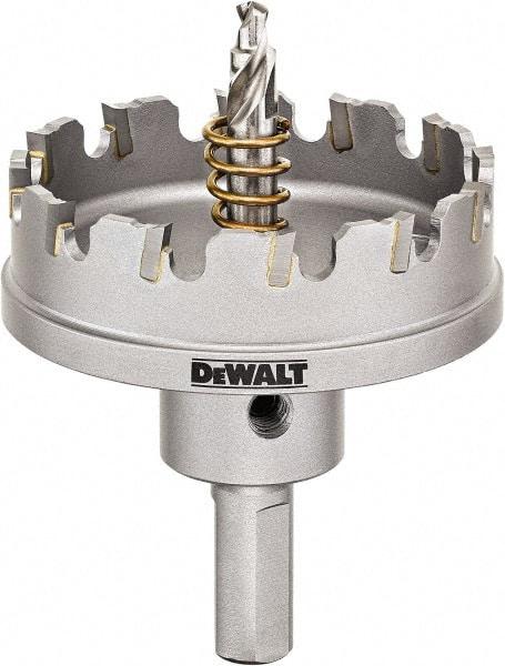 DeWALT - 2-1/4" Diam, 1/4" Cutting Depth, Hole Saw - Carbide-Tipped Saw, Toothed Edge - USA Tool & Supply