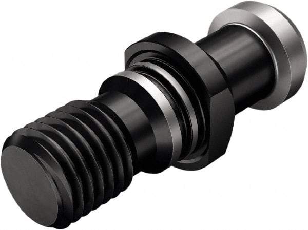 Seco - CAT40 Taper, 5/8-11 Thread, 15° Angle Radius, Standard Retention Knob - 2" OAL, 0.744" Knob Diam, 1.028" from Knob to Flange, Through Coolant - Exact Industrial Supply