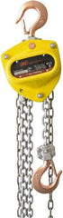 Ingersoll-Rand - 1,100 Lb Lifting Capacity, 15' Lift Height, Hand Hoist - Made from Chain, 51.3 Lb Avg Pull to Lift Rated Load, 1 Chain - USA Tool & Supply