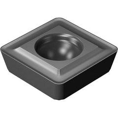 Sandvik Coromant - 8800805 MS Grade N124 Carbide Indexable Drill Insert - Diamond like carbon Finish, Square, 15.45mm Inscribed Circle - USA Tool & Supply