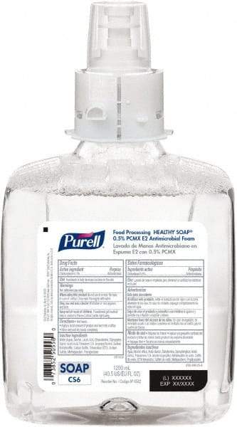 PURELL - 1,200 mL Bottle Foam Soap - Antibacterial, Clear, Fragrance Free Scent - USA Tool & Supply