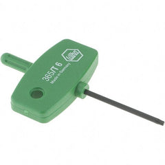 Wiha - T6 Torx Key - Wing Handle, 35mm Length Under Head, 2.7" OAL - USA Tool & Supply