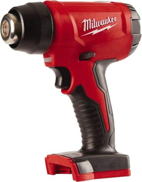 Milwaukee Tool - 0 to 875°F Heat Setting, 6 CFM Air Flow, Heat Gun - 18 Volts, 5 Amps, 360 Watts - USA Tool & Supply