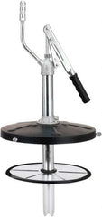lumax - Grease Lubrication Aluminum & Steel Lever Hand Pump - For 100 to 120 Lb Container - USA Tool & Supply