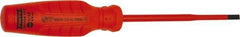 Proto - Insulated, Cabinet & Composite Slotted Screwdriver - Round Shank, Impact & Chemical Resistant Handle - USA Tool & Supply