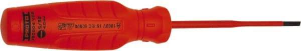 Proto - Insulated, Cabinet & Composite Slotted Screwdriver - Round Shank, Impact & Chemical Resistant Handle - USA Tool & Supply