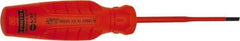 Proto - Insulated, Cabinet & Composite Slotted Screwdriver - Round Shank, Impact & Chemical Resistant Handle - USA Tool & Supply