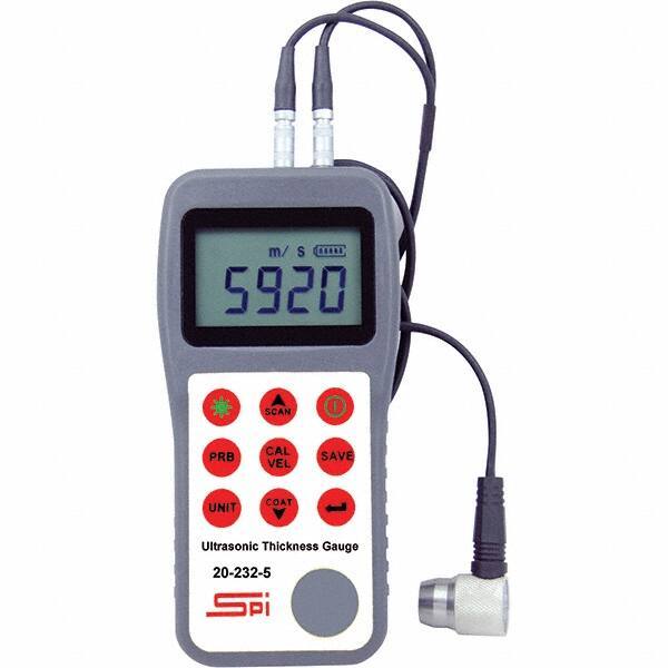 SPI - Electronic Thickness Gages Minimum Measurement (Decimal Inch): 0.0250 Maximum Measurement (Decimal Inch): 23.6200 - USA Tool & Supply