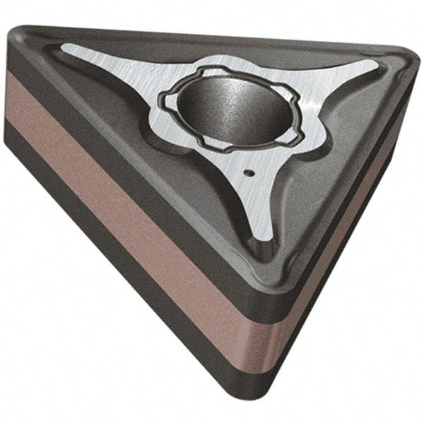 Iscar - TNMG333 M3M Grade IC807 Carbide Turning Insert - TiAlN/TiN Finish, 60° Triangle, 9.52mm Inscr Circle, 4.76mm Thick, 1.2mm Corner Radius - USA Tool & Supply