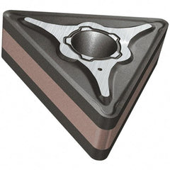 Iscar - TNMG434 M3M Grade IC807 Carbide Turning Insert - TiAlN/TiN Finish, 60° Triangle, 12.7mm Inscr Circle, 4.76mm Thick, 1.6mm Corner Radius - USA Tool & Supply