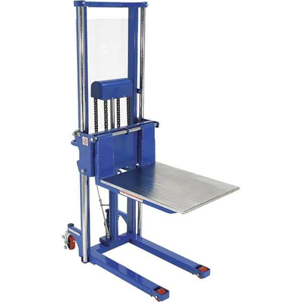 Vestil - 1,500 Lb Capacity, 63" Lift Height, Portable Workstation Manually Operated Lift - USA Tool & Supply
