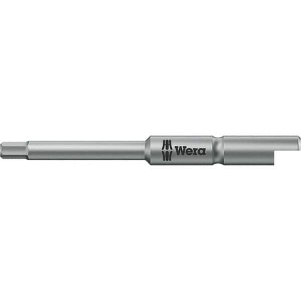 Wera - 2mm Hex Screwdriver Bit - 1/4" Drive, 44mm OAL - USA Tool & Supply