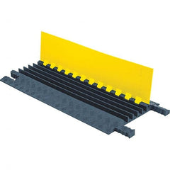 Checkers - On Floor Cable Covers Cover Material: Polyurethane Number of Channels: 5 - USA Tool & Supply