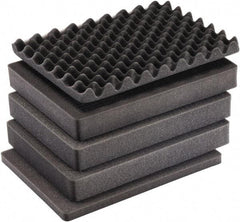Pelican Products, Inc. - Tool Box Foam Foam Set - 14-1/2" Wide x 9-1/4" Deep x 22-5/8" High, Black, For Pelican Case 1535 - USA Tool & Supply