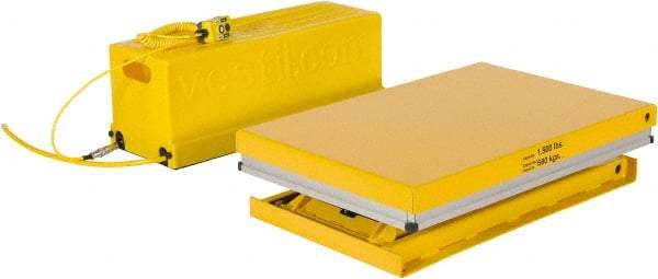 Vestil - 1,500 Lb Capacity Electric Scissor Lift - 8-5/8" to 31" Lift Height, 36" Platform Length x 24" Platform Width - USA Tool & Supply