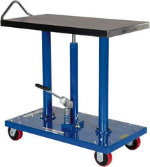 Vestil - 1,000 Lb Capacity Manual Post Work Platform - 36" to 54" Lift Height, 36" Platform Length x 20" Platform Width - USA Tool & Supply