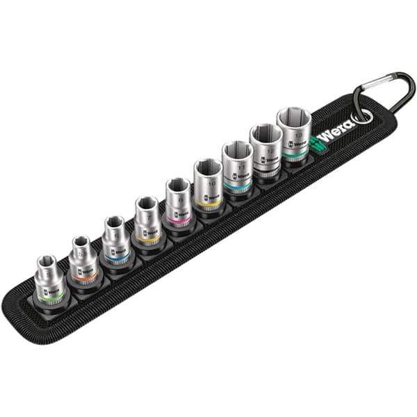 Wera - Socket Sets Measurement Type: Metric Drive Size: 1/4 - USA Tool & Supply