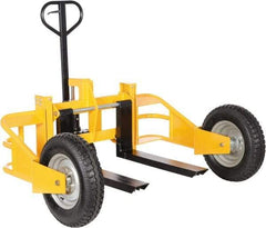 Vestil - 2,500 Lb Capacity, 9" Lift Industrial Pallet Truck - 3" Min Lift Height, 32" Fork Length x 4-3/4" Fork Width, 64" Overall Width - USA Tool & Supply