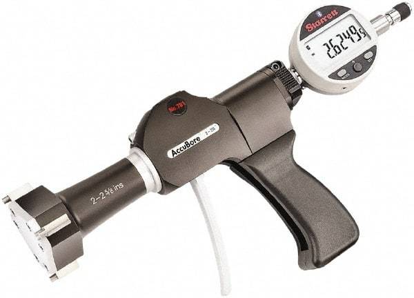 Starrett - Electronic Bore Gages Type: Pistol Grip Electronic Bore Gage Minimum Measurement (Decimal Inch): 2.0000 - USA Tool & Supply