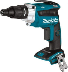 Makita - 18 Volt Lithium-Ion Battery Pistol Grip Cordless Screwdriver - 2,500 RPM, 79 In/Lb Torque - USA Tool & Supply