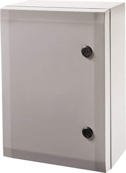 Fibox - Polycarbonate Standard Enclosure Hinge Cover - NEMA 4, 4X, 8.27" Wide x 11.81" High x 15.75" Deep, Impact Resistant - USA Tool & Supply