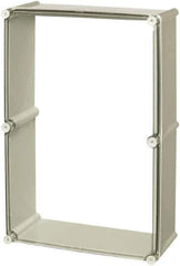 Fibox - 4X NEMA Rated, Electrical Enclosure Polycarbonate Extension Frame for Enclosures - For Use with SOLID, Includes Screws - USA Tool & Supply