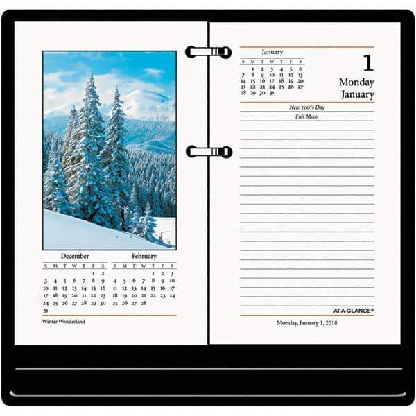 AT-A-GLANCE - 24 Sheet, 3-1/2 x 6", Calendar Refill - Nature - USA Tool & Supply