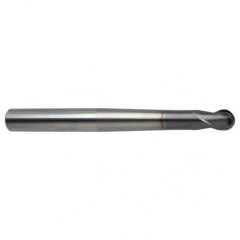 10mm Dia. - 120mm OAL 2 FL 30 Helix Firex Carbide Ball Nose End Mill - USA Tool & Supply