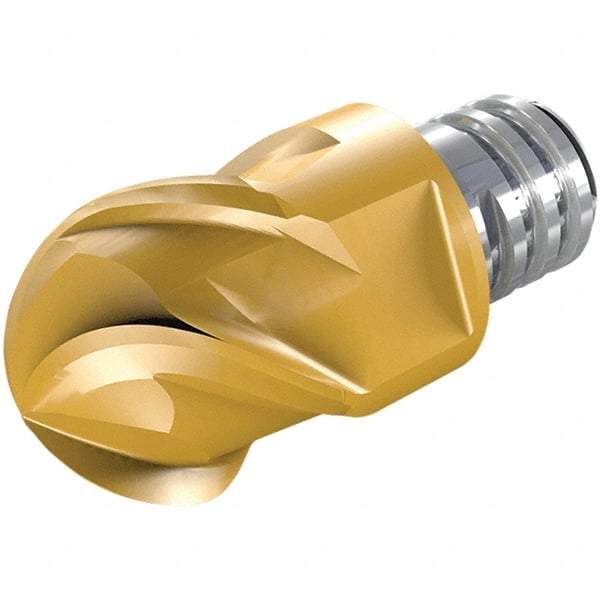 Iscar - MM EBC Grade IC903 Carbide Ball Nose Milling Tip Insert - TiAlN Finish, 4 Flutes, 8mm Cutting Diam, 5.4mm Depth of Cut, 10mm Extension, 0.157" Cnr Rad, 45° Helix - USA Tool & Supply
