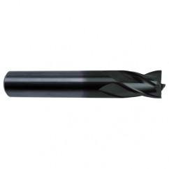 1 Dia. x 4 Overall Length 6-Flute Square End Solid Carbide SE End Mill-Round Shank-Center Cut-Super-A - USA Tool & Supply