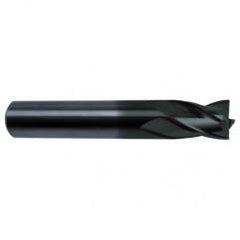 7/32 Dia. x 2-1/2 Overall Length 4-Flute Square End Solid Carbide SE End Mill-Round Shank-Center Cut-Super-A - USA Tool & Supply