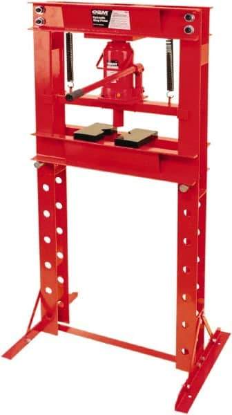 OEM Tools - 20 Ton Manual Shop Press - USA Tool & Supply