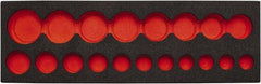 Proto - Tool Box Case & Cabinet Inserts Type: Foam Insert For Use With: J74116 - USA Tool & Supply