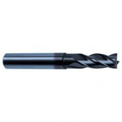 5/8 Dia. x 5 Overall Length 4-Flute Square End Solid Carbide SE End Mill-Round Shank-Center Cut-Super-A - USA Tool & Supply