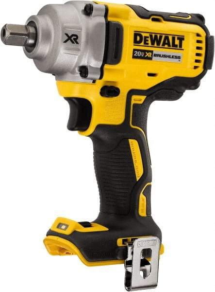 DeWALT - 1/2" Drive 20 Volt Mid-Handle Cordless Impact Wrench & Ratchet - 2,000 RPM, 0 to 3,100 BPM, 330 Ft/Lb Torque, Lithium-Ion Batteries Not Included - USA Tool & Supply