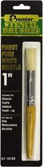 Premier Paint Roller - Stencil Brushes & Rollers Type: Stencil Brush Diameter (Inch): 1 - USA Tool & Supply