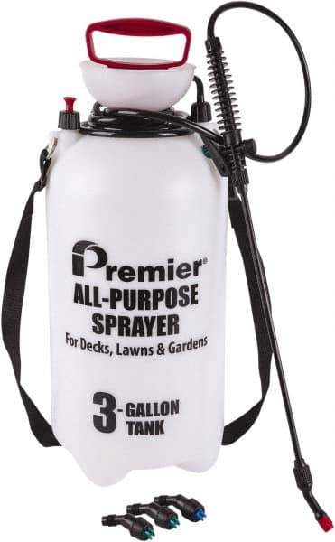 Premier Paint Roller - 3 Gal Chemical Safe Garden Hand Sprayer - Polyethylene Tank, Reinforced Hose - USA Tool & Supply