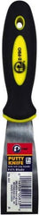 Premier Paint Roller - 1-1/2" Wide Spring Blade Steel Putty Knife - Stiff, Soft Grip Plastic Handle, 8.343" OAL - USA Tool & Supply