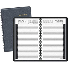 AT-A-GLANCE - 365 Sheet, 4-7/8 x 8", Appointment Book - Black & White - USA Tool & Supply