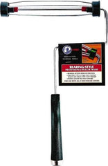 Premier Paint Roller - 9" Wide x 14-1/2" Long Heavy-Duty Birdcage Frame - Steel Frame, Plastic Handle - USA Tool & Supply
