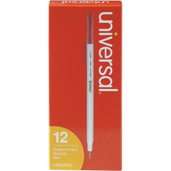 UNIVERSAL - 1mm Ball Point Pen - Red - USA Tool & Supply