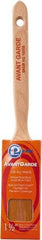 Premier Paint Roller - 1-1/2" Oval Polyester Sash Brush - 2-1/2" Bristle Length, 7" Wood Sash Handle - USA Tool & Supply