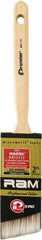 Premier Paint Roller - 2" Angled Polyester General Purpose Paint Brush - 3" Bristle Length, 2" Wood Sash Handle - USA Tool & Supply