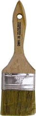 Premier Paint Roller - 2-1/2" Flat White China Bristle Chip Brush - 1-3/4" Bristle Length, 5-1/2" Wood Beavertail Handle - USA Tool & Supply