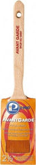 Premier Paint Roller - 2-1/2" Oval Polyester Sash Brush - 3" Bristle Length, 7-1/2" Wood Sash Handle - USA Tool & Supply