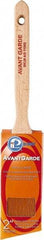 Premier Paint Roller - 2" Oval/Angle Polyester Sash Brush - 2-3/4" Bristle Length, 7" Wood Sash Handle - USA Tool & Supply