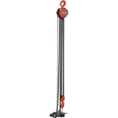 Vestil - 6,000 Lb Lifting Capacity, 15' Lift Height, Hand Hoist - Made from Chain - USA Tool & Supply