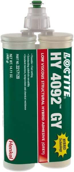 Loctite - 400 g Dual Cartridge Two Part Adhesive - 3 to 5 min Working Time - USA Tool & Supply